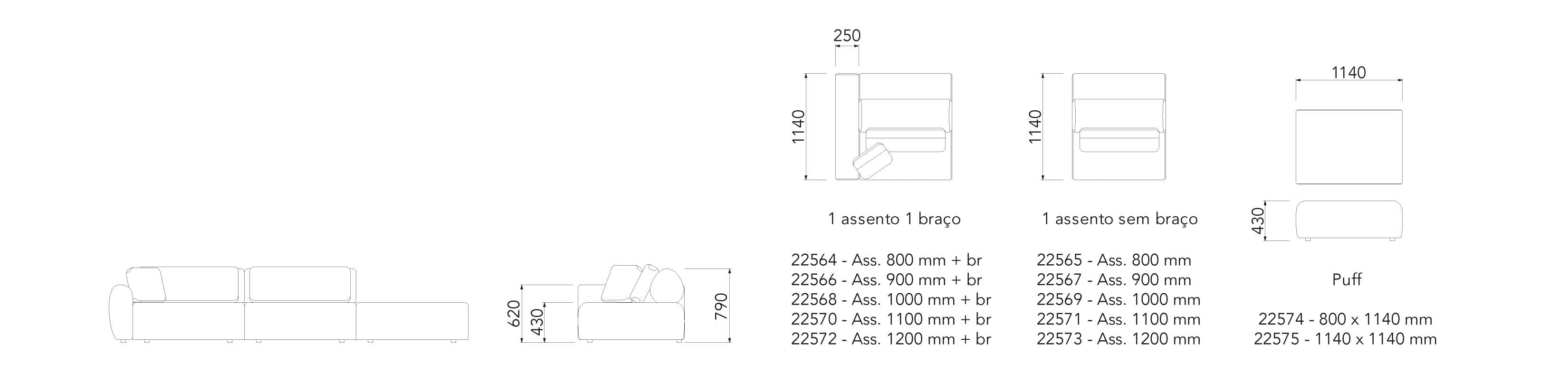 especificações