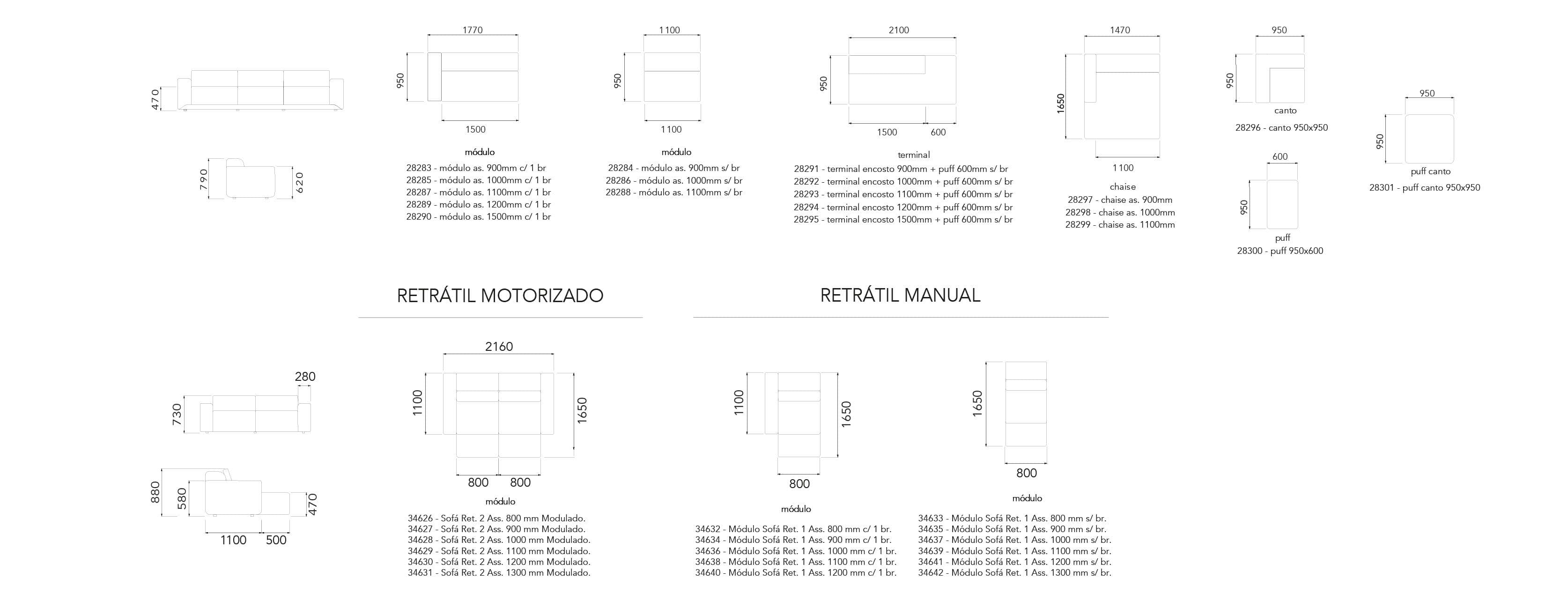 especificações