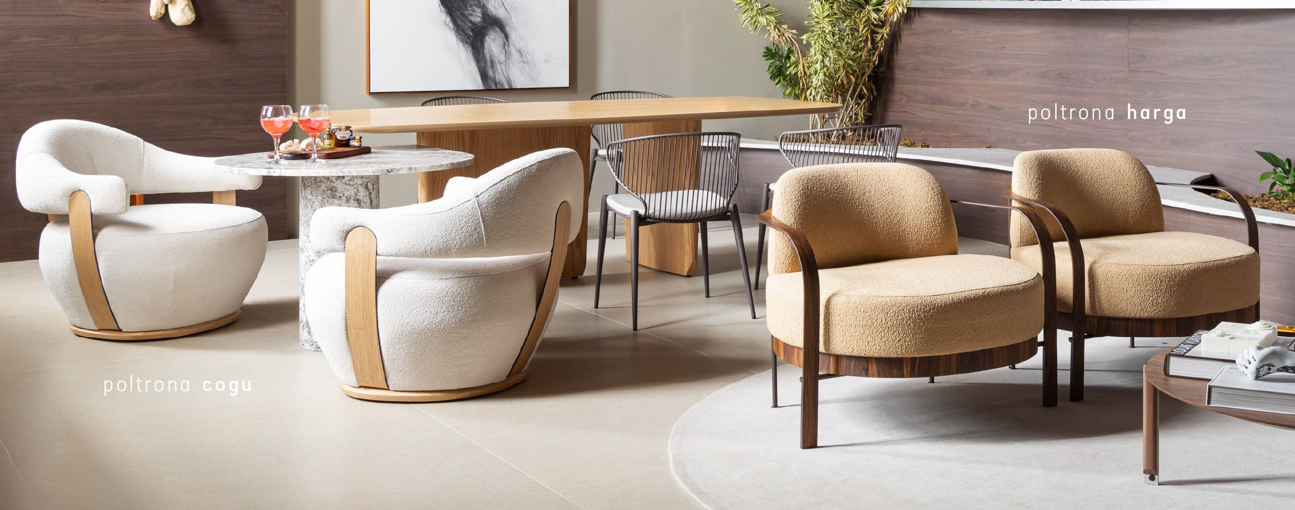Poltronas Cogu e Harga